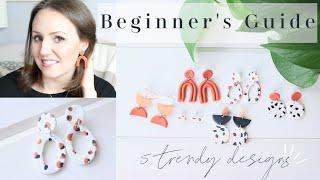 DIY CLAY EARRINGS | POLYMER CLAY EARRINGS | HOW TO MAKE POLYMER CLAY EARRINGS