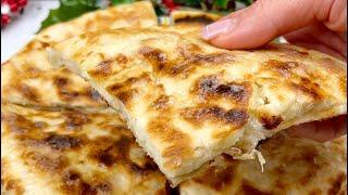 СЫРНЫЕ ЛЕПЕШКИ ЗА 15 МИНУТ! Быстрый Завтрак! CHEESE NAAN RECIPE №32 #Shorts