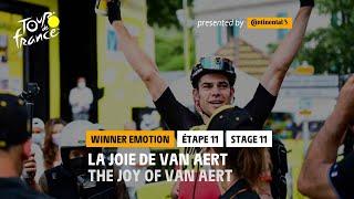 #TDF2021 - Stage 11 - Winner's emotion