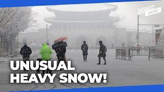 The latest heavy snow advisory issued in March for Seoul