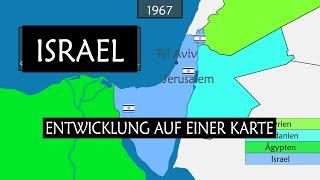 Der Staat Israel - Entwicklung auf einer Karte