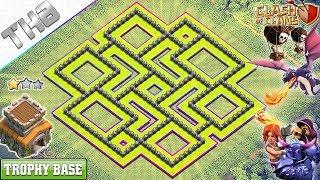 New TH8 base with Replays!! COC Town Hall 8 (TH8) Trophy Base Design/Layout- Clash of Clans