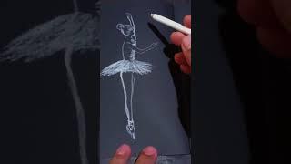 Ballerina this charcoal sketch tries to capture the essence of a dancer's spirit #art #drawing