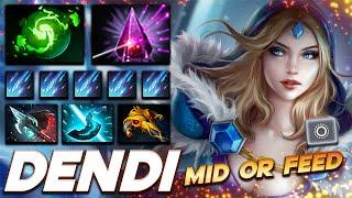 Dendi Crystal Maiden - Mid Or Feed - Dota 2 Pro Gameplay [Watch & Learn]