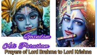 Govindam Adi purusham tamaham bhajami ||गोविंदम आदि-पुरुषम तमहं भजामि||️