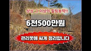 해피700고지 관리를 못해서 싸게 매매합니다.골짜기에 있는 농막6천500만원. 평창농막 / 강원도 평창군 부동산 / 횡성전원주택