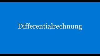 Differentialrechnung