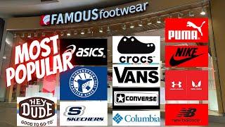 Famous Footwear Nike Puma Skechers Converse Columbia Crocs asics Vans HeyDude Birkenstock NB Under