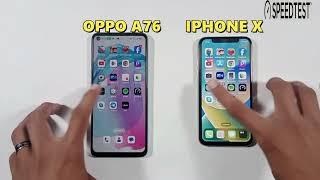 | Oppo A76 | Vs | Iphone X | Speed Test | Comparison | 2024 |