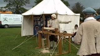 Joseph Moxon Great Wheel Lathe. Belbroughton 2012 Scarecrow show.