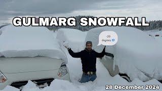 Heavy snowfall ️in Gulmarg,Kashmir in December 28 ,2024 || daily vlogs | Gulmarg latest video