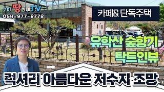 (시선집중!)아름다운 탁트인 뷰 고급자재 럭셔리 유학산 숲향기 가득한 칠곡 카페&주택&토지 매매/구미~땅기네TV