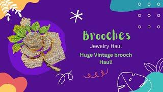 Huge Vintage Brooch Haul Costume Jewelry and More!