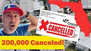 Citizens Cancels 200,000 insurance policies! (Insurance Collapse imminent!)