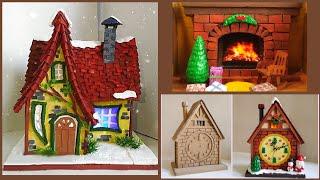 DIY Christmas House Ideas Using Cardboard /3 DIY Christmas Crafts Ideas