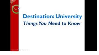 RHSS - Destination University