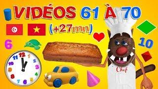 Foufou - Apprendre aux enfants tout en s'amusant (Learn with Fun For Kids - Videos 61-70) 4k