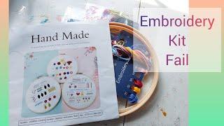 Epic fail, Hand Made Embroidery kit from Amazon