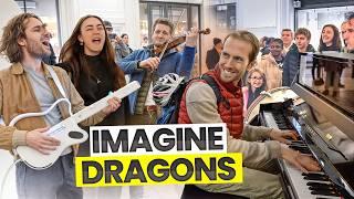 The most Epic FLASHMOB in a Train Station - BELIEVER (Imagine Dragons Cover)