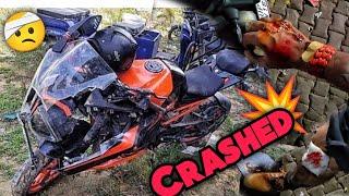 Got CRASHED  Ride GONE WRONG  #BikeCrash