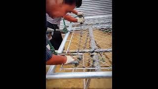 Fence wire mesh pulling tool- Good tools and machinery make work easy