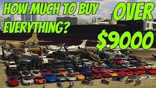 How Much Does it Cost to Buy EVERYTHING in GTA 5 Online?!? Real Life $ and in Game $