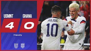 Gio Reyna scores twice as USA defeat Ghana | USMNT 4-0 Ghana | Official Highlights