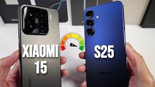 Samsung Galaxy S25 VS Xiaomi 15 Full Speed Test! (Animations, Rendering, PUBG & More)