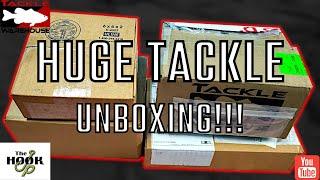 HUGE TACKLE HAUL AND UNBOXING!!! (Tackle Warehouse, The Hookup Tackle USA, X ZONE, GOOGAN SQUAD)