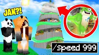 OSZUKUJE MŁODSZE RODZEŃSTWO w WYŚCIGU SPIRALA PARKOUR w Minecraft!