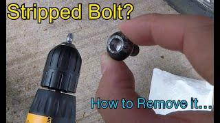 How to Remove Stripped Screw/Allen Bolt: Drill Extractor