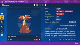 Delphox - Solo - 7 Star Serperior Raid - Pokemon Scarlet/Violet