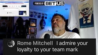 Ingrate  Mark Holmes - collecting 12K a month here - forgets why he streams the Dallas Cowboys