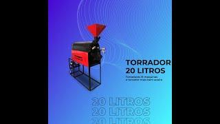 Torrador 20 litros semiautomático com resfriador e coletor de película