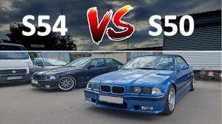 BMW E36 S54 vs BMW E36 S50 Drag Test