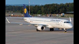 First Lufthansa E190LR at Münster/Osnabrück after nearly two years Covid-19 break!!