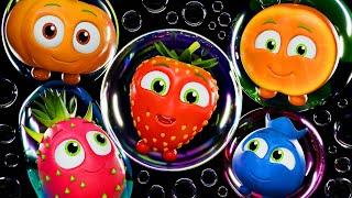 🫧 Funky Fruits Bubbles Dance Party | Baby Sensory, High Contrast Videos and Fun Animation 