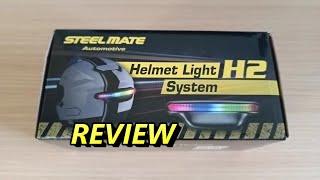  STEELMATE H2 HELMET LIGHT REVIEW 