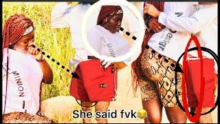 She said fvk. Cucumber prank on SHS girl(TWERK )Part 2