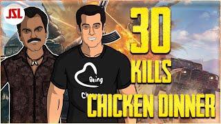 30 Kills Chicken Dinner With Gaitonde Ft Salman Khan | Jack Shukla Live