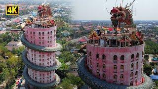 Visiting Amazing Thailand's Dragon Temple | Wat Samphran in Bangkok - Thailand Travel 2023