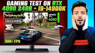 Gaming Test on GeForce RTX 4090 24GB GPU + Core i9-14900K Processor!