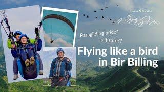 My First Paragliding Experience in Bir Billing Himachal | Travel Vlog | #travelindia #travelvlog