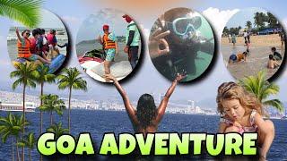 "Cheapest" Advance Activities in Goa | I Tried Squba Dive for the First Time | All India Ride ep#44