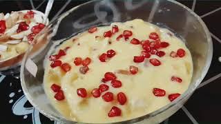 Fruit Custard made by me| Mitra's Kitchen | homemade&easy process | nutritious and delicious