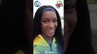 Jamaica's Stacey-Ann Williams and hurdler Rasheed Broadbell talk about their relationship in Paris