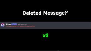 How to view Deleted Messages on Discord! v2 (**WORKING 2024**)