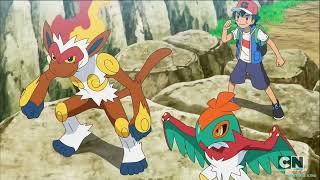 Ash Uses Infernape and hawlucha Again Eng Dub