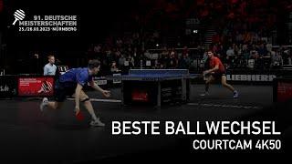 Beste Ballwechsel Courtcam 4K50 I Deutsche Meisterschaften 2023 in Nürnberg