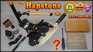 Good professional knife sharpening system Hapstone R2 + Diamond stones PDTools + Knife KEEMAKE VG10